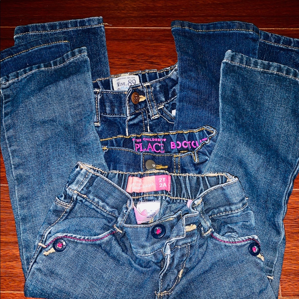 Assorted toddler jeans